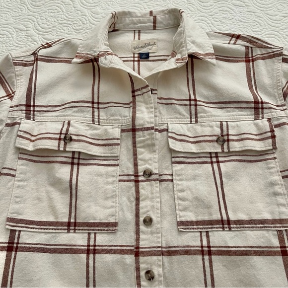 Universal Thread Long Sleeve Button Down Shirt Dress XS | Plaid Flannel - Picture 7 of 16